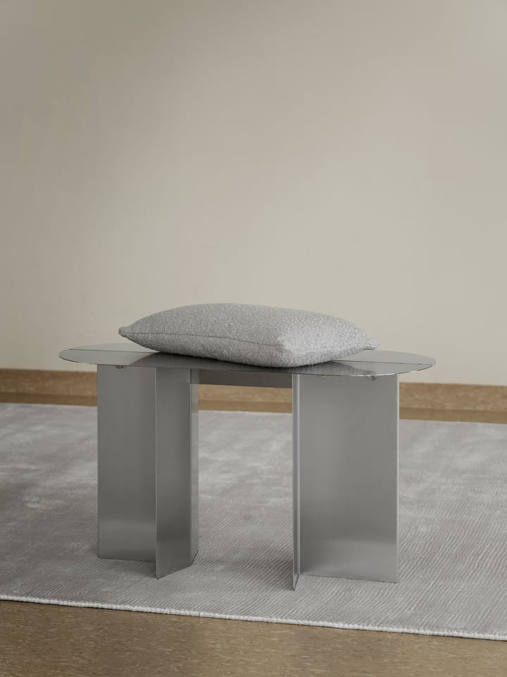 ORU bänk 80x45 cm, Matt rostfritt stål blomus