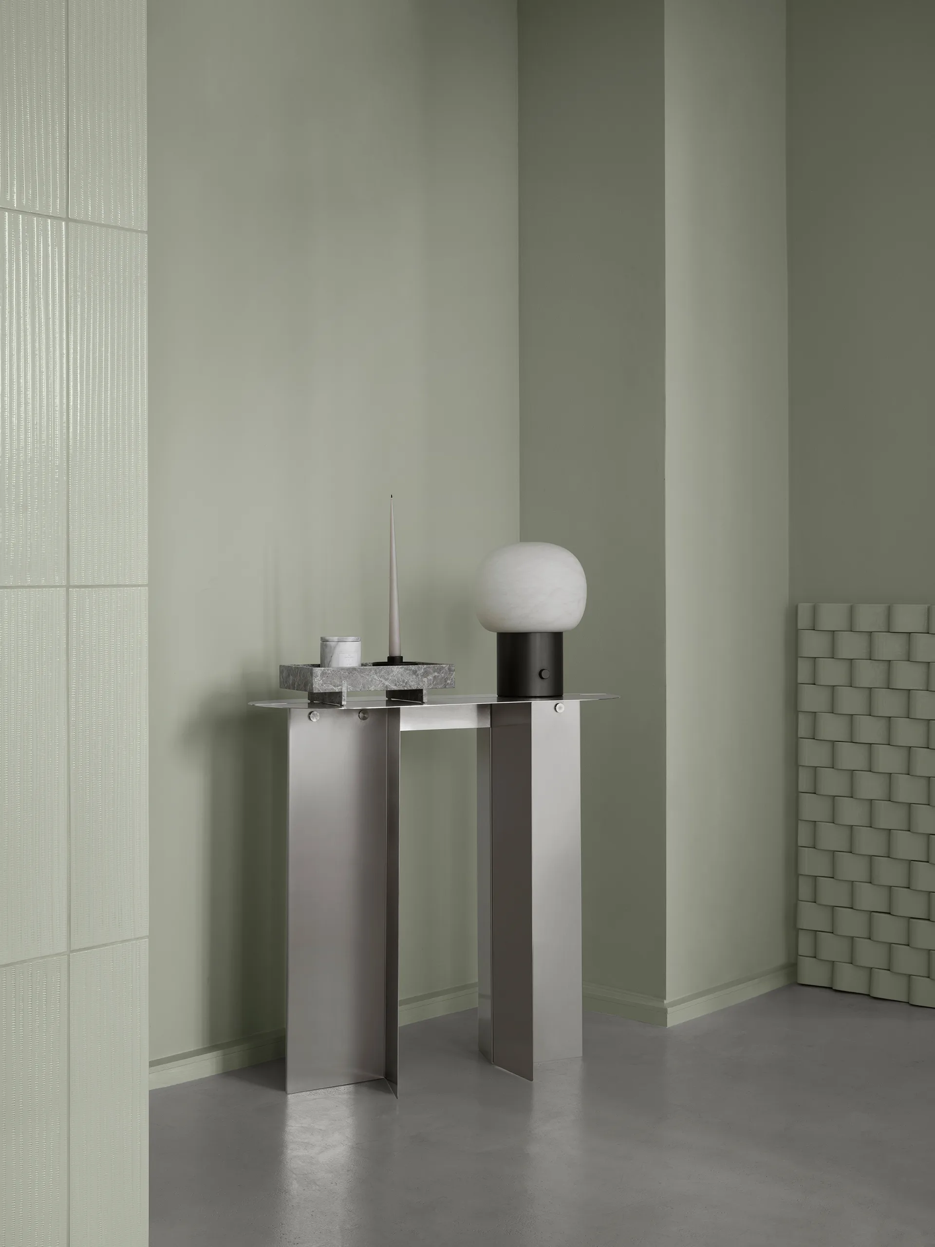 ORU sidobord 80x35x75 cm, Matt rostfritt stål blomus