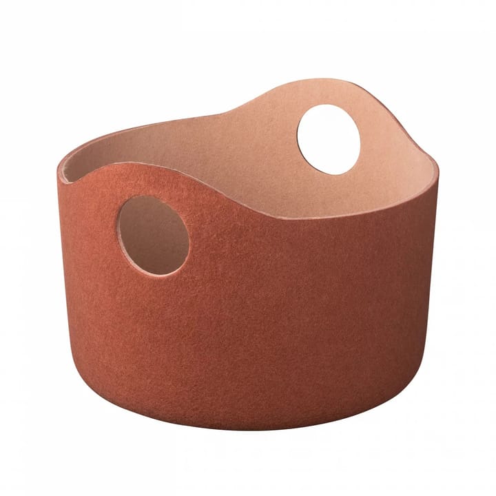 Tiggy förvaringskorg filt S Ø42,5 cm, Rustic brown-tan blomus