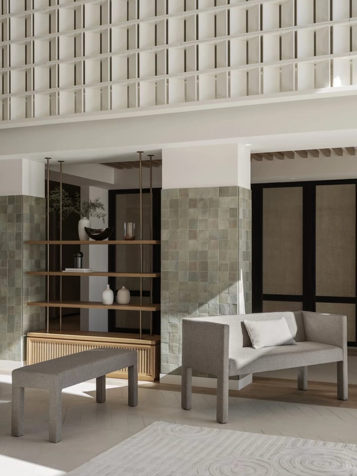 Uzu matta S 140x200 cm, Beige blomus