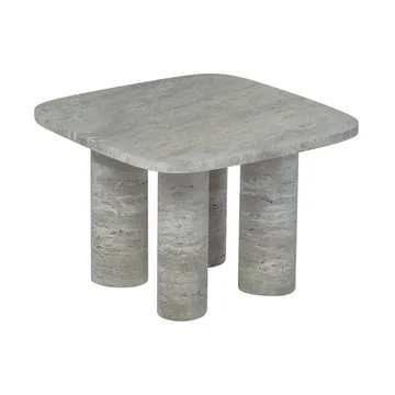 Volos sidobord S 52x52 cm - Silver Travertine - blomus
