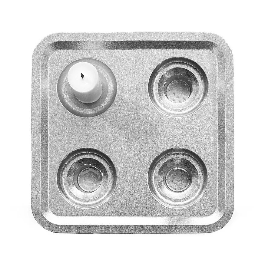 Stumpastaken Fyran, Polerad aluminium Born In Sweden