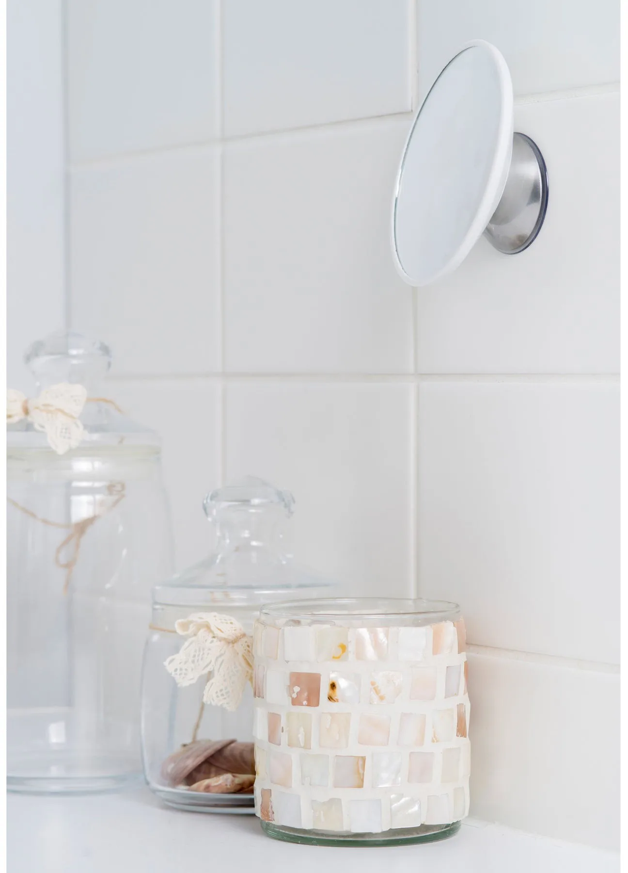 AirMirror sminkspegel x15 löstagbar m. sugpropp, Ø11,2 cm Bosign