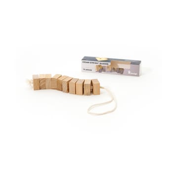 Bosign doftblock i vit cederträ på snöre - 10-pack - Bosign