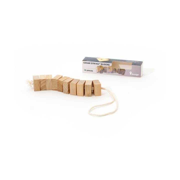 Bosign doftblock i vit cederträ på snöre, 10-pack Bosign