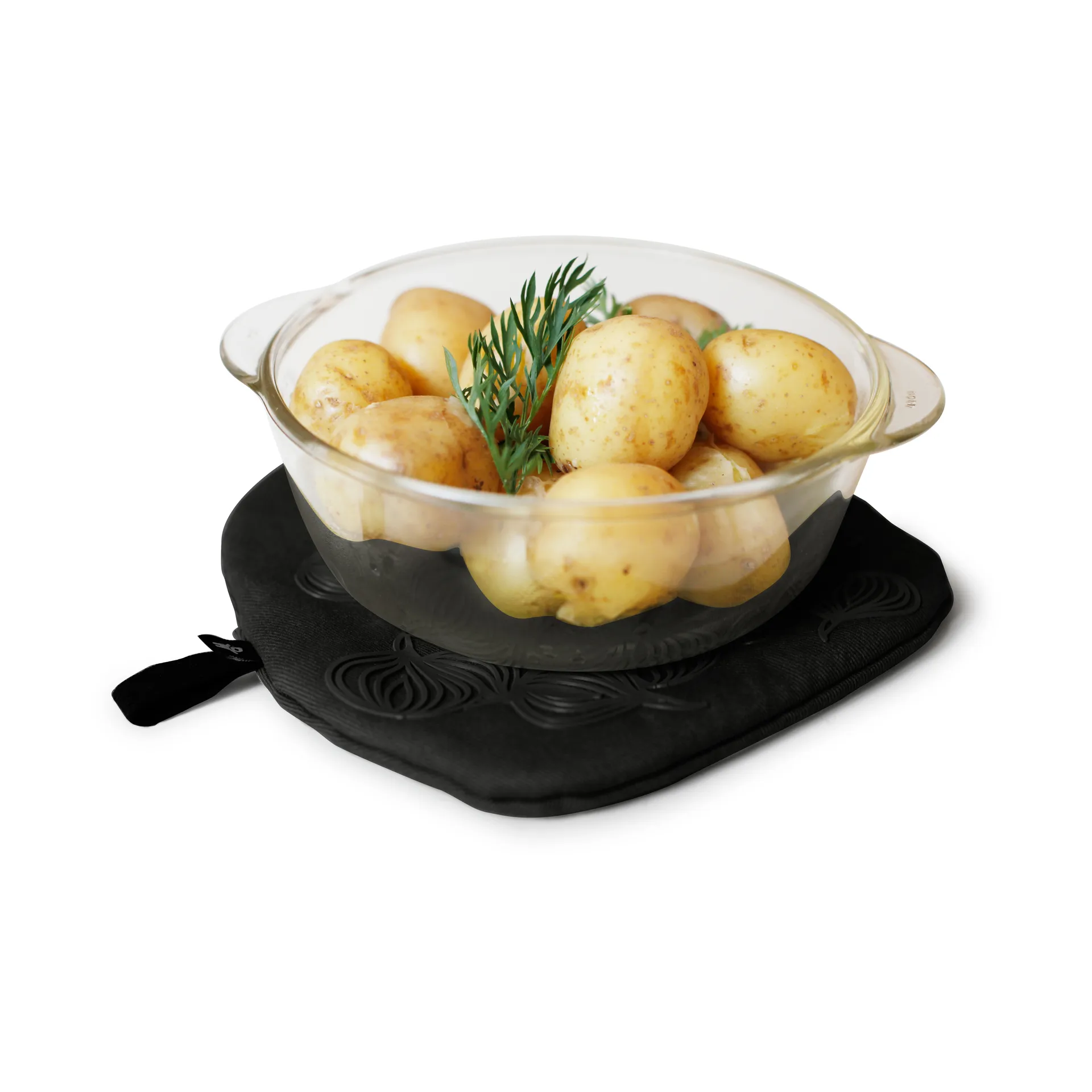 Bosign non-slip grytlapp med ficka, Svart Bosign