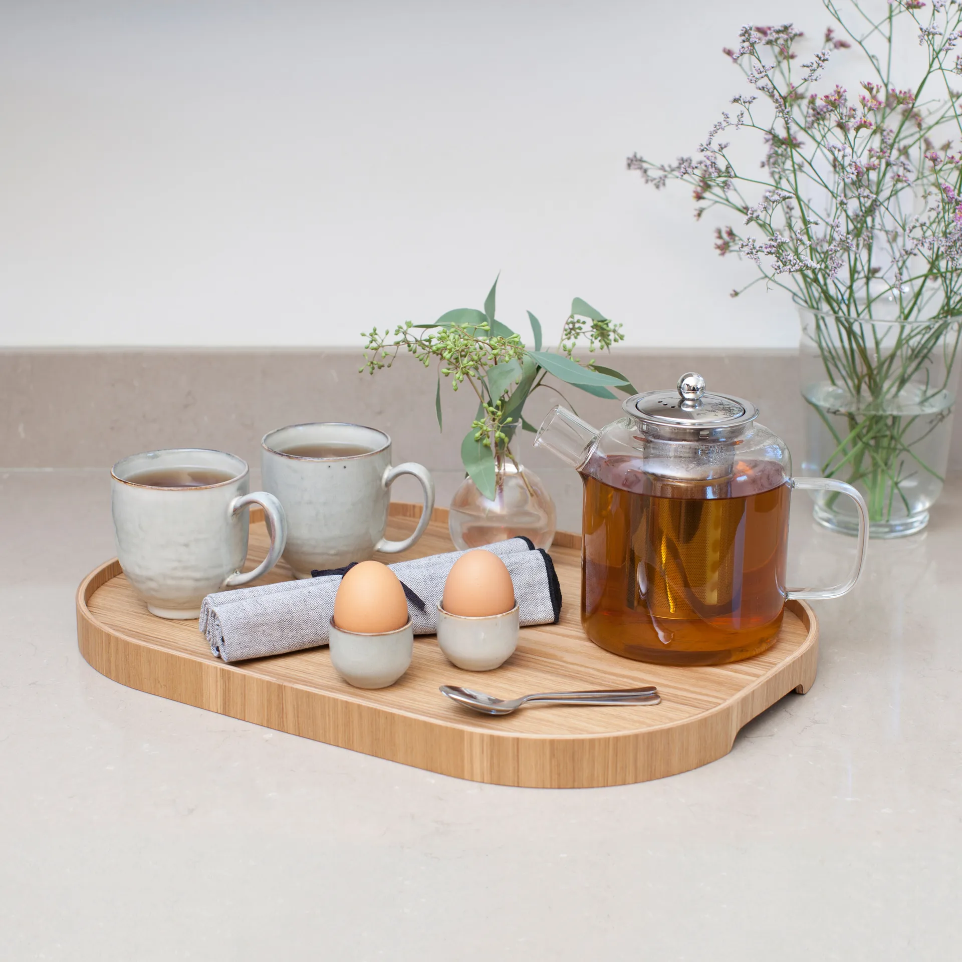 Bosign serveringsbricka curveline large 34x47 cm, Pil Bosign