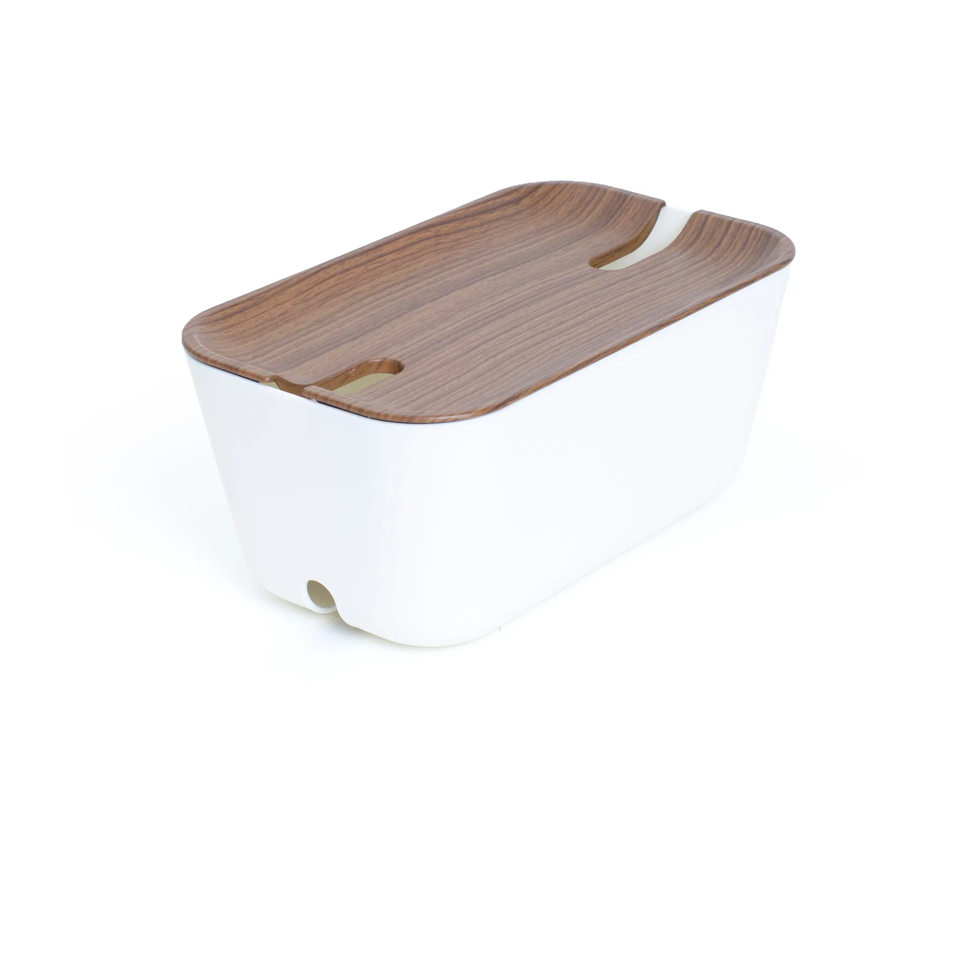 Cable Organiser M, Mörk trädekor Bosign