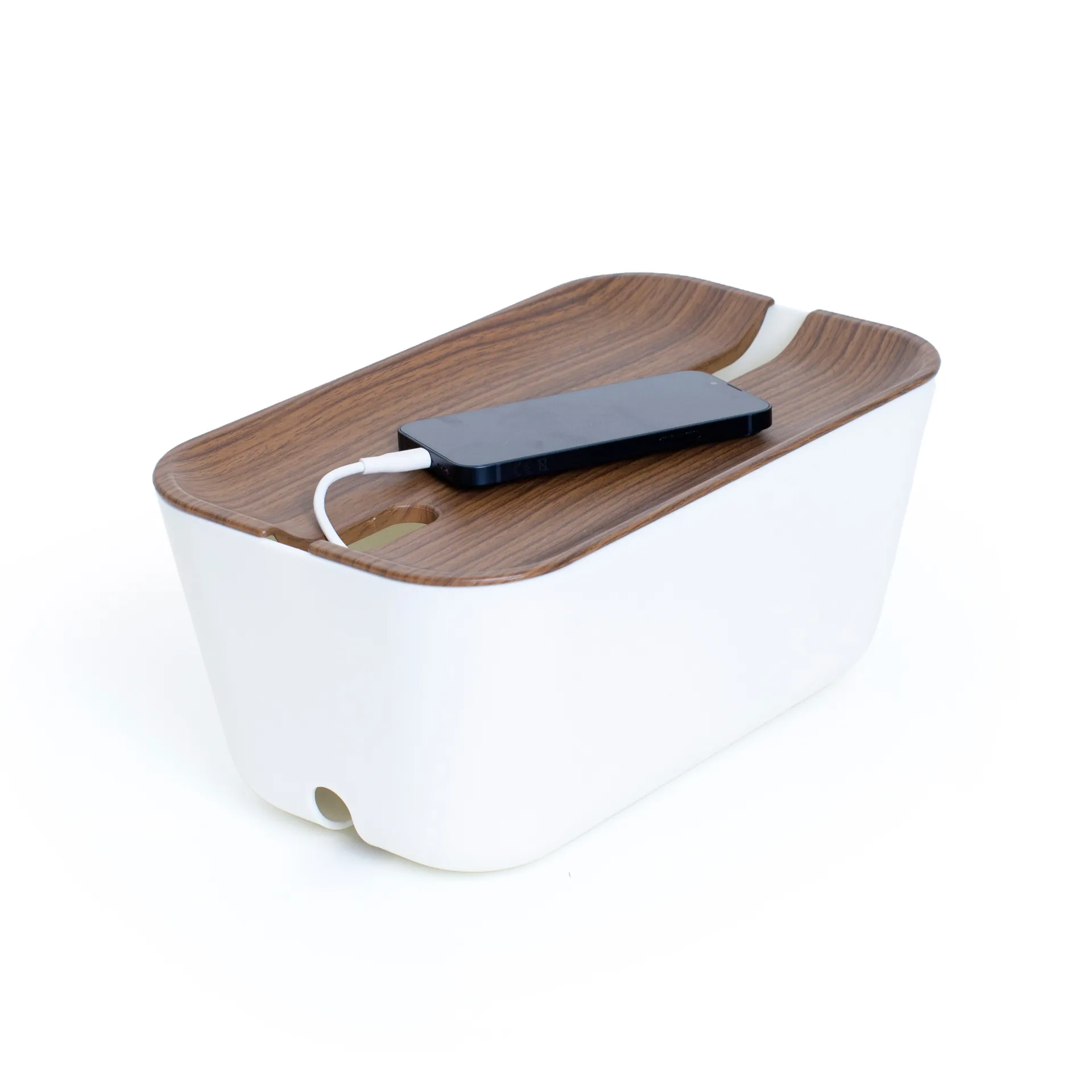 Cable Organiser M, Mörk trädekor Bosign