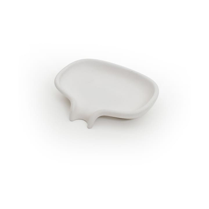 Soap Saver Flow tvålfat med avrinningspip betong - Vit - Bosign