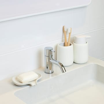 Soap Saver Flow tvålfat med avrinningspip betong - Vit - Bosign
