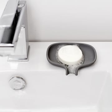 Soap Saver Flow tvålfat med avrinningspip small - Grafitgrå - Bosign