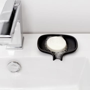 Soap Saver Flow tvålfat med avrinningspip small - Svart - Bosign