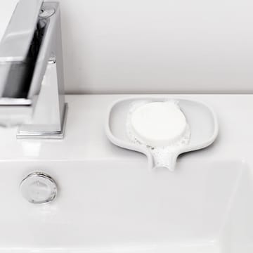 Soap Saver Flow tvålfat med avrinningspip small - Vit - Bosign