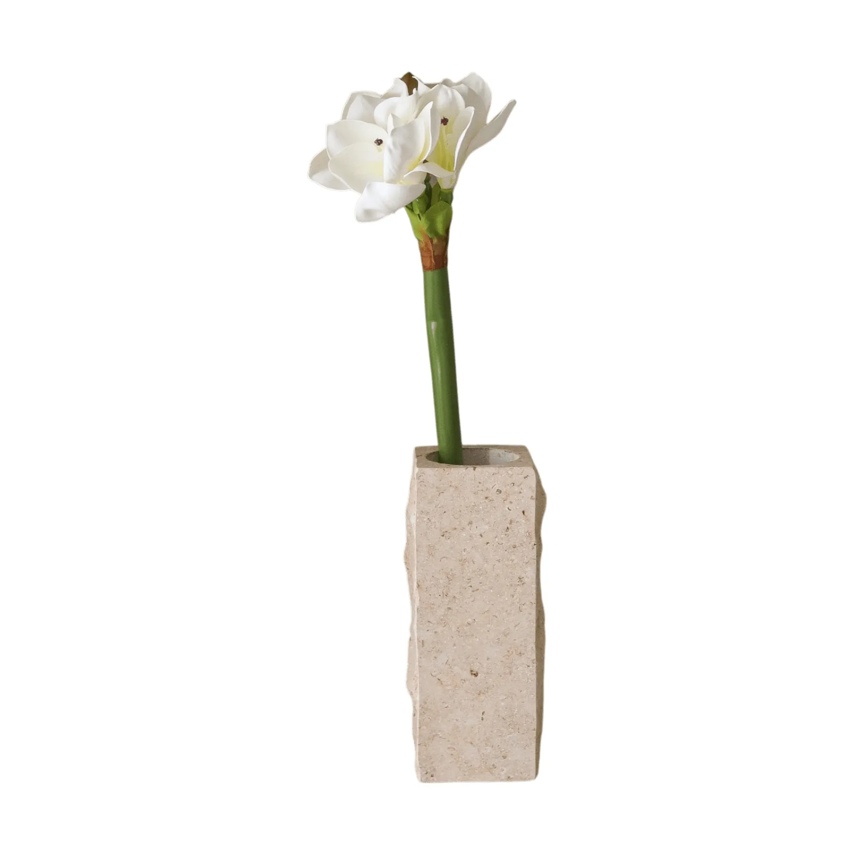 Amaryllis konstgjord blomma, Vit, 73 cm Botané