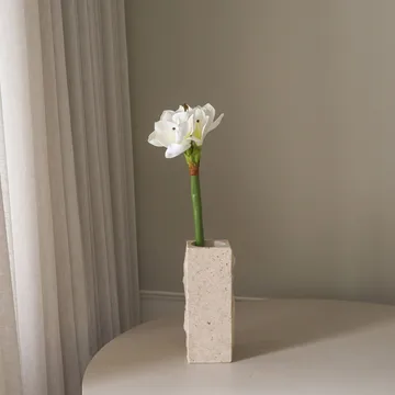 Amaryllis konstgjord blomma - Vit, 73 cm - Botané