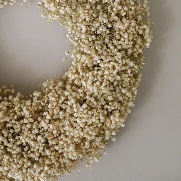 Brudslöja Wreath blomkrans - Yellow, Ø40 cm - Botané