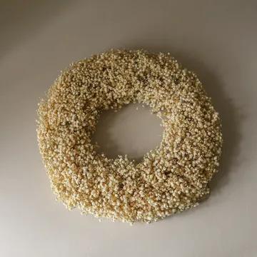 Brudslöja Wreath blomkrans - Yellow, Ø40 cm - Botané
