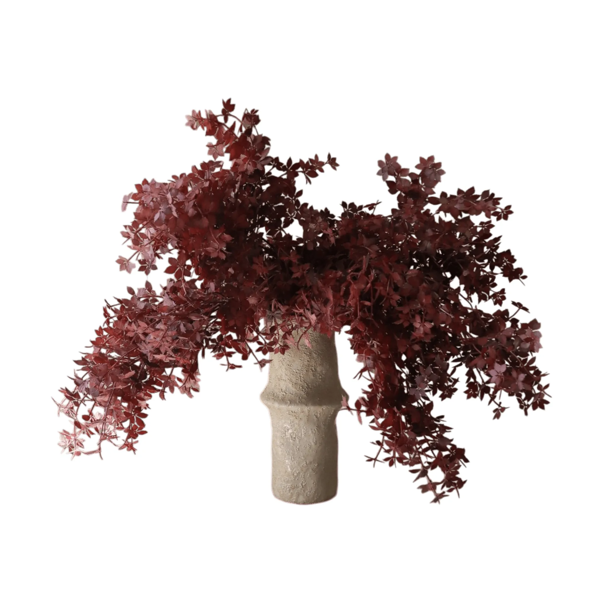 Burgundy Maple Branch konstgjord bukett, 107 cm, 4 st Botané