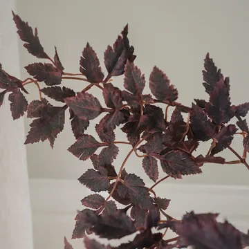 Burgundy Plum Leaves konstgjord bukett - 85 cm, 4 st - Botané