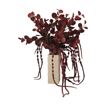Burgundy veil konstgjord bukett - Eukalyptus, amarant, 84 cm - Botané