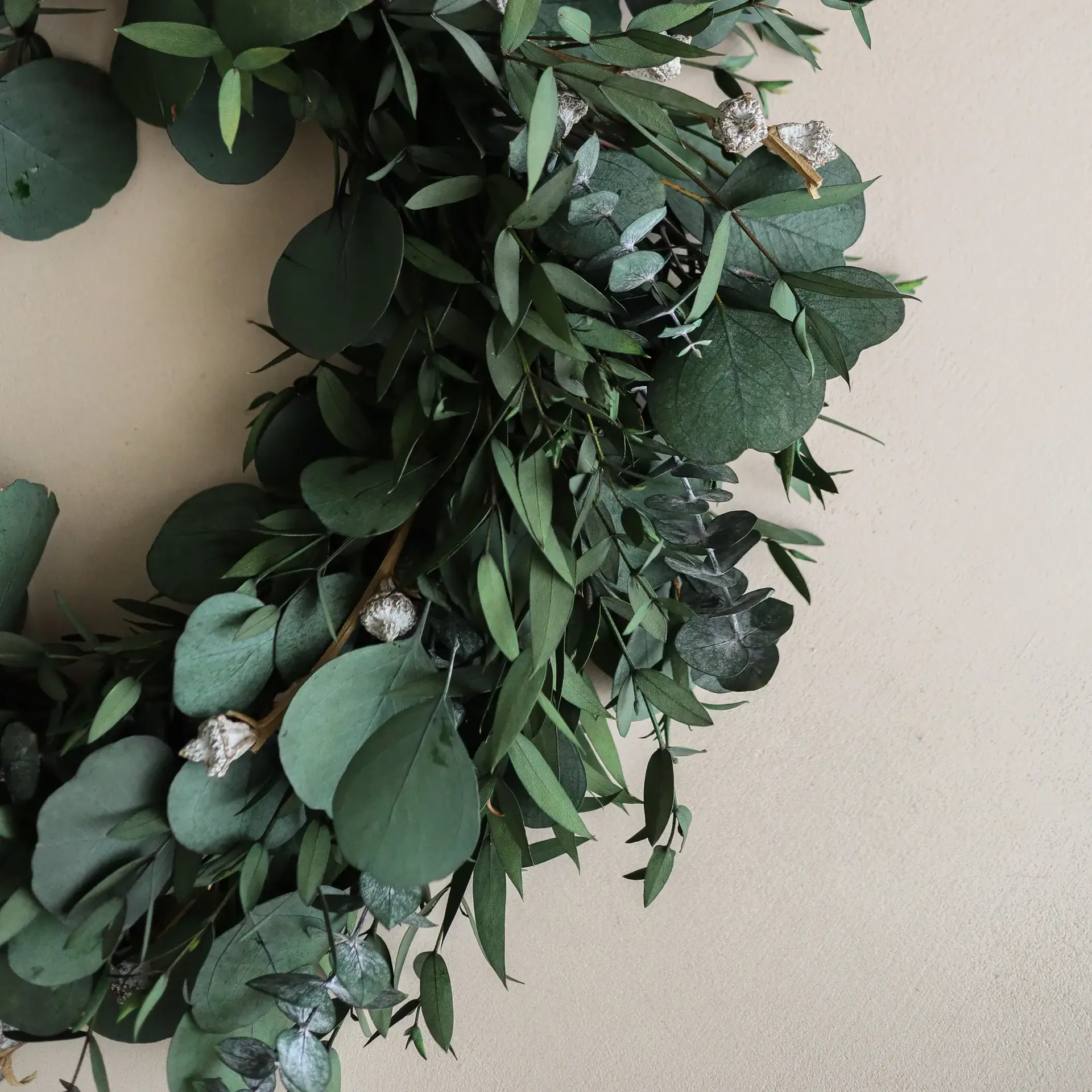 Eucalyptus Wreath krans, Green mixed, Ø40 cm Botané