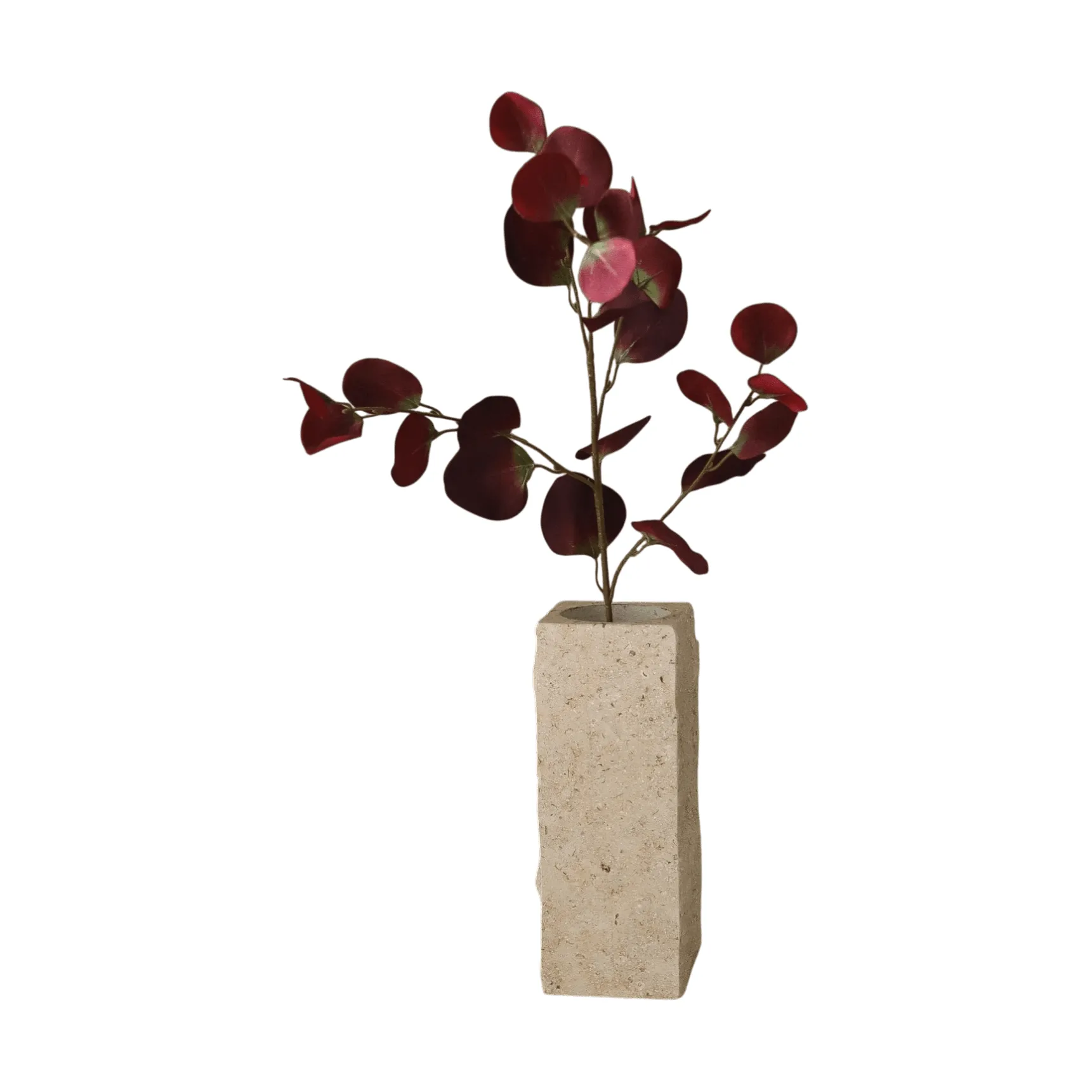 Eukalyptus konstgjord kvist, Burgundy, 84 cm Botané