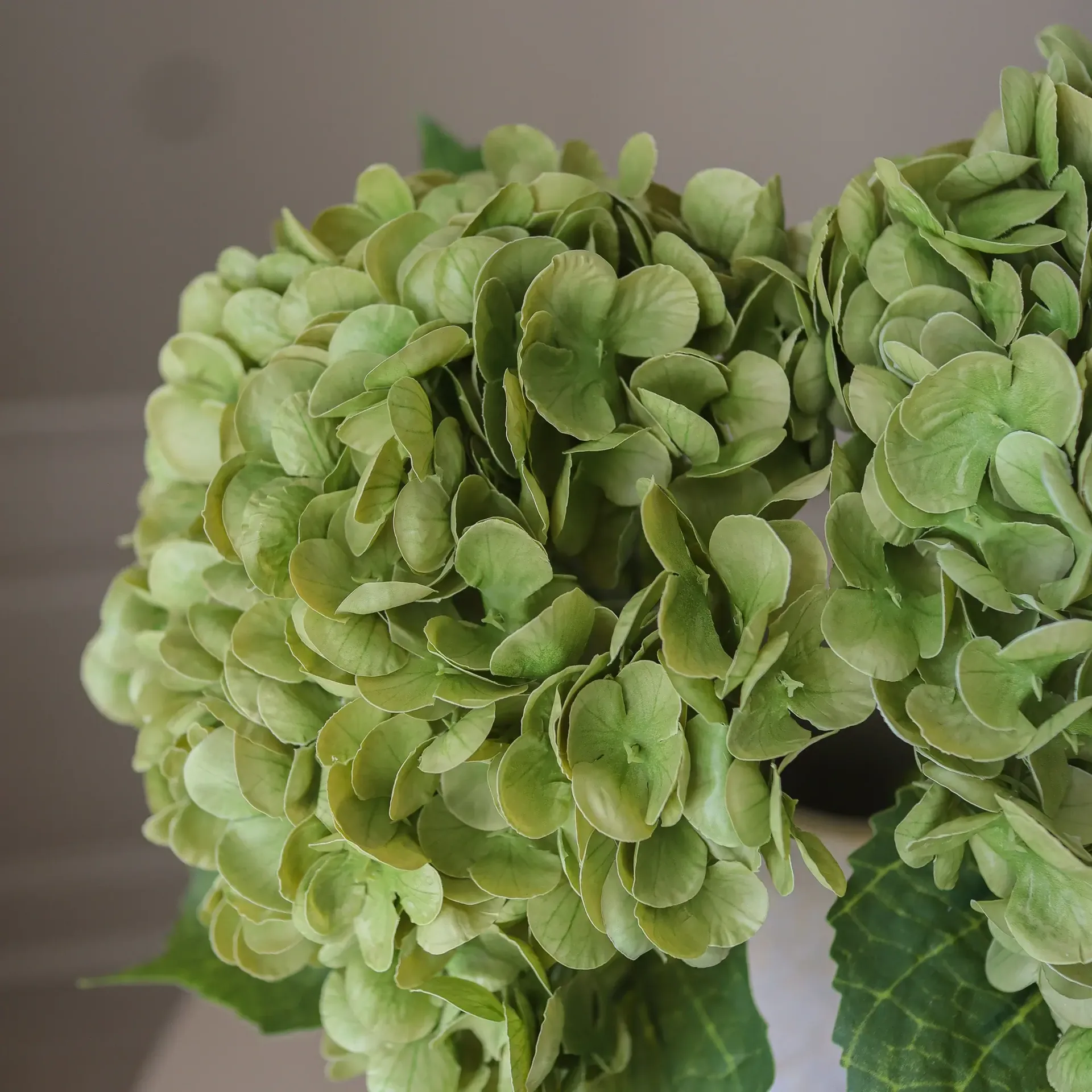 Hortensia konstgjord blomma, Moss green, 51 cm, 1 st Botané