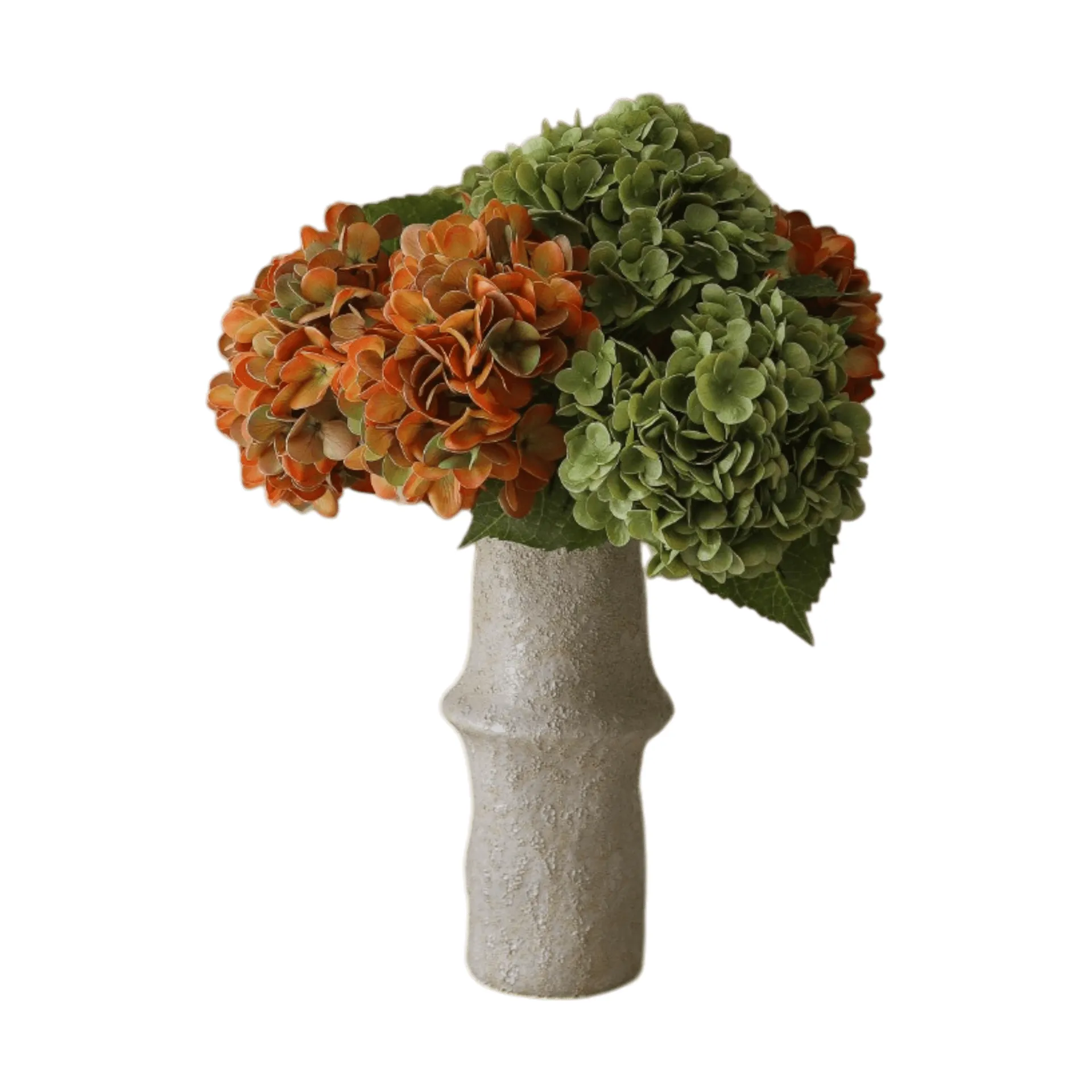 Hortensia konstgjord bukett, Copper, 60 cm, 7 st Botané