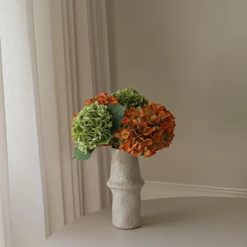 Hortensia konstgjord bukett - Copper, 60 cm, 7 st - Botané