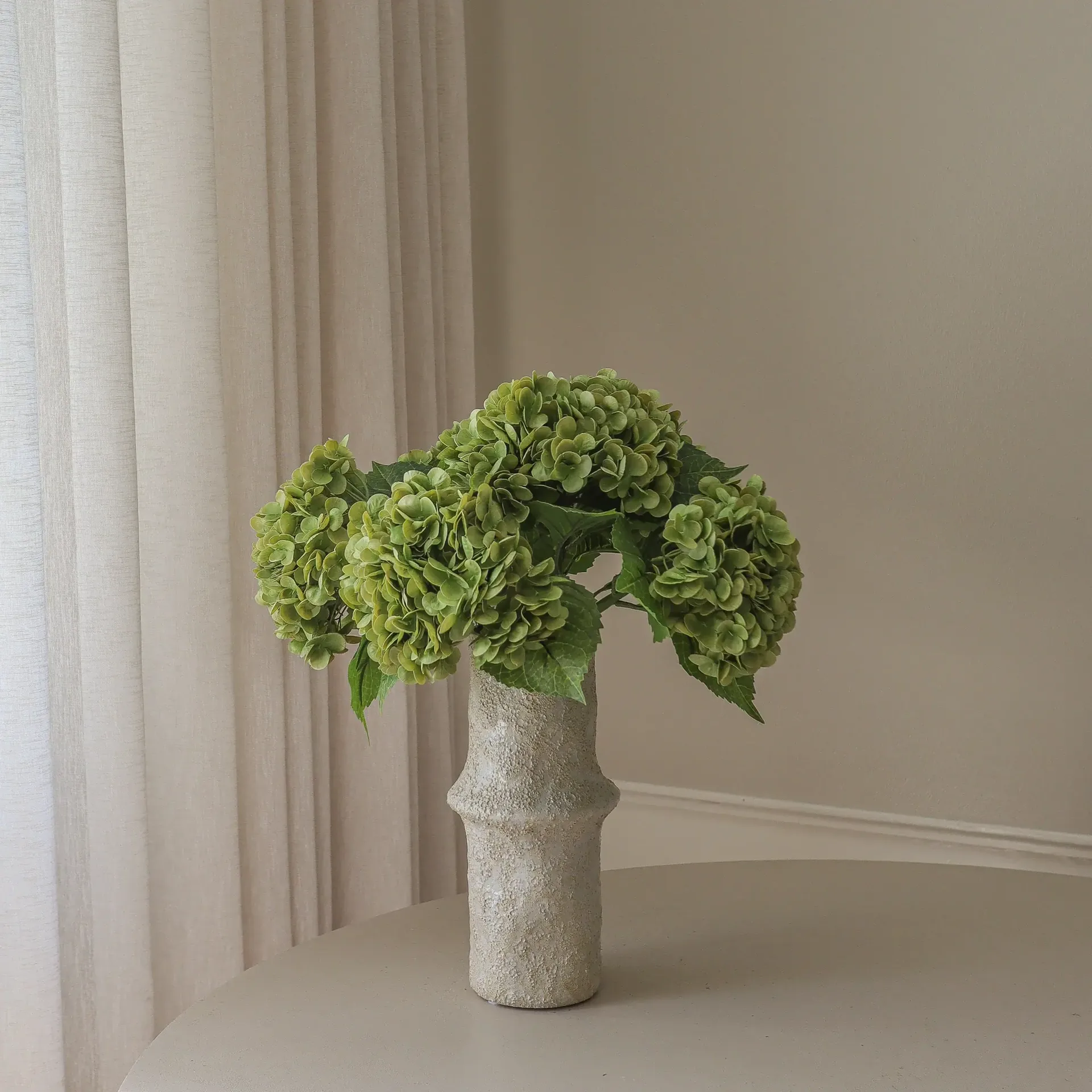 Hortensia konstgjord bukett, Moss green, 51 cm, 6 st Botané
