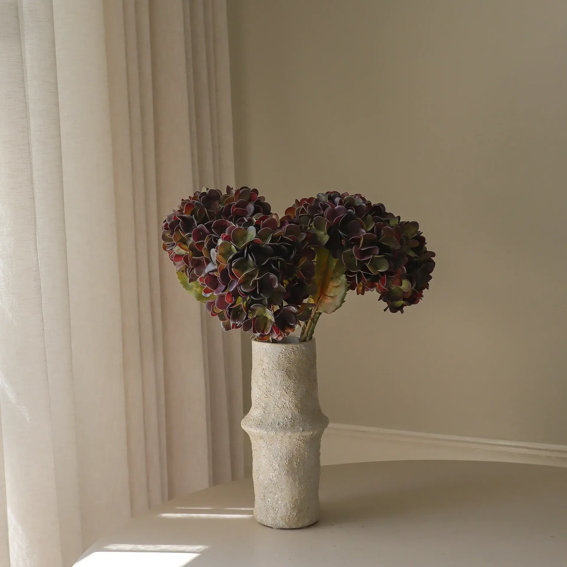 Hortensia konstgjord bukett, Muted purple, 60 cm, 6 st Botané