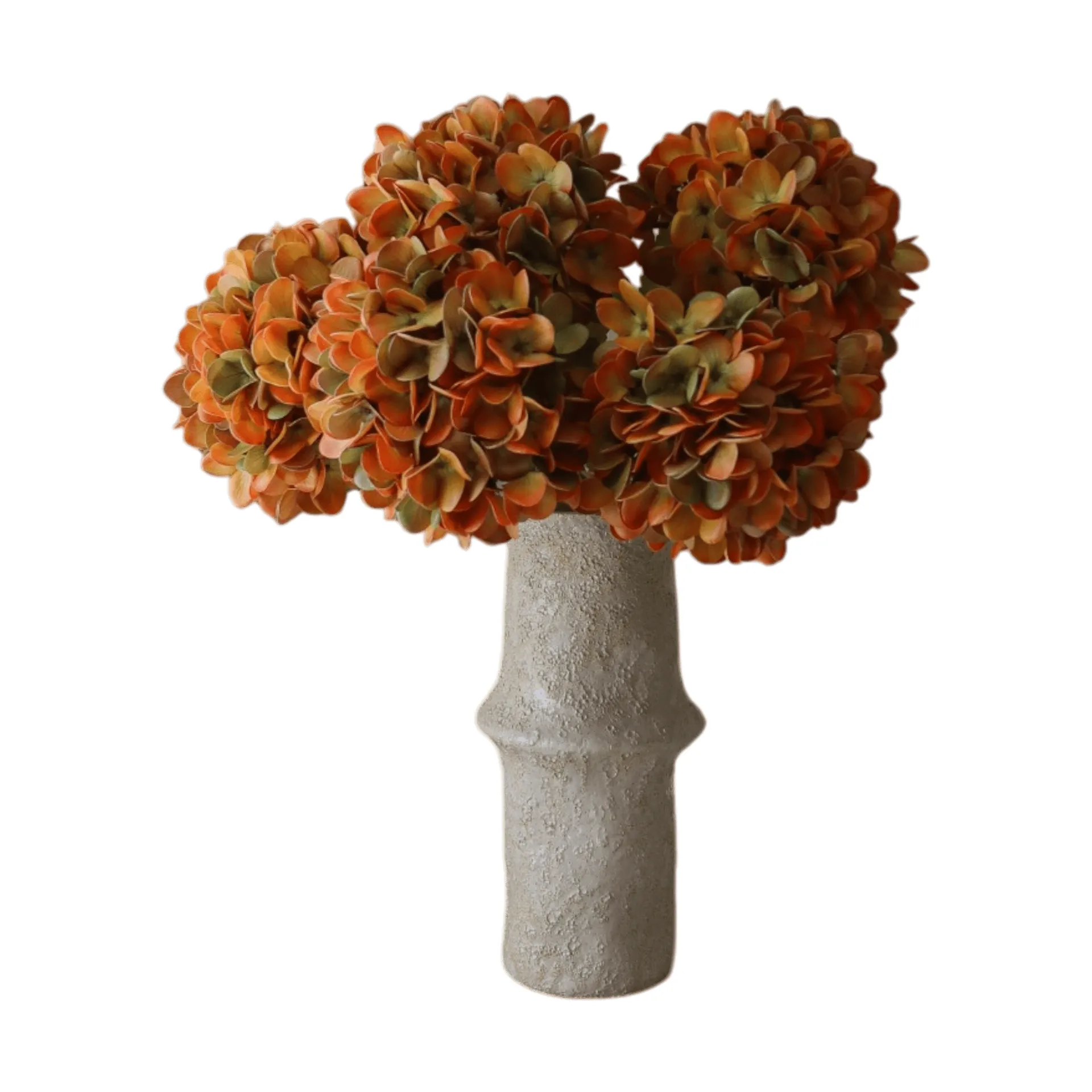 Hortensia konstgjord bukett, Orange, 60 cm, 6 st Botané