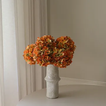 Hortensia konstgjord bukett - Orange, 60 cm, 6 st - Botané