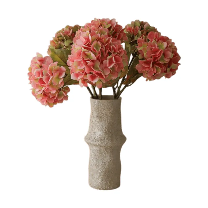Hortensia konstgjord bukett - Soft pink, 60 cm, 5 st - Botané
