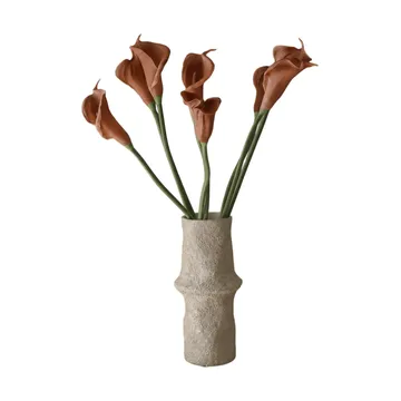 Kalla lilja konstgord bukett - Brun, 62 cm, 8 st - Botané