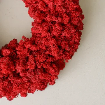 Moss Wreath mosskrans - Red, Ø40 cm - Botané
