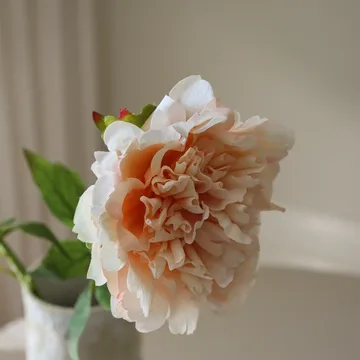 Pion konstgjord blomma - Light pink, 56 cm, 1 st - Botané