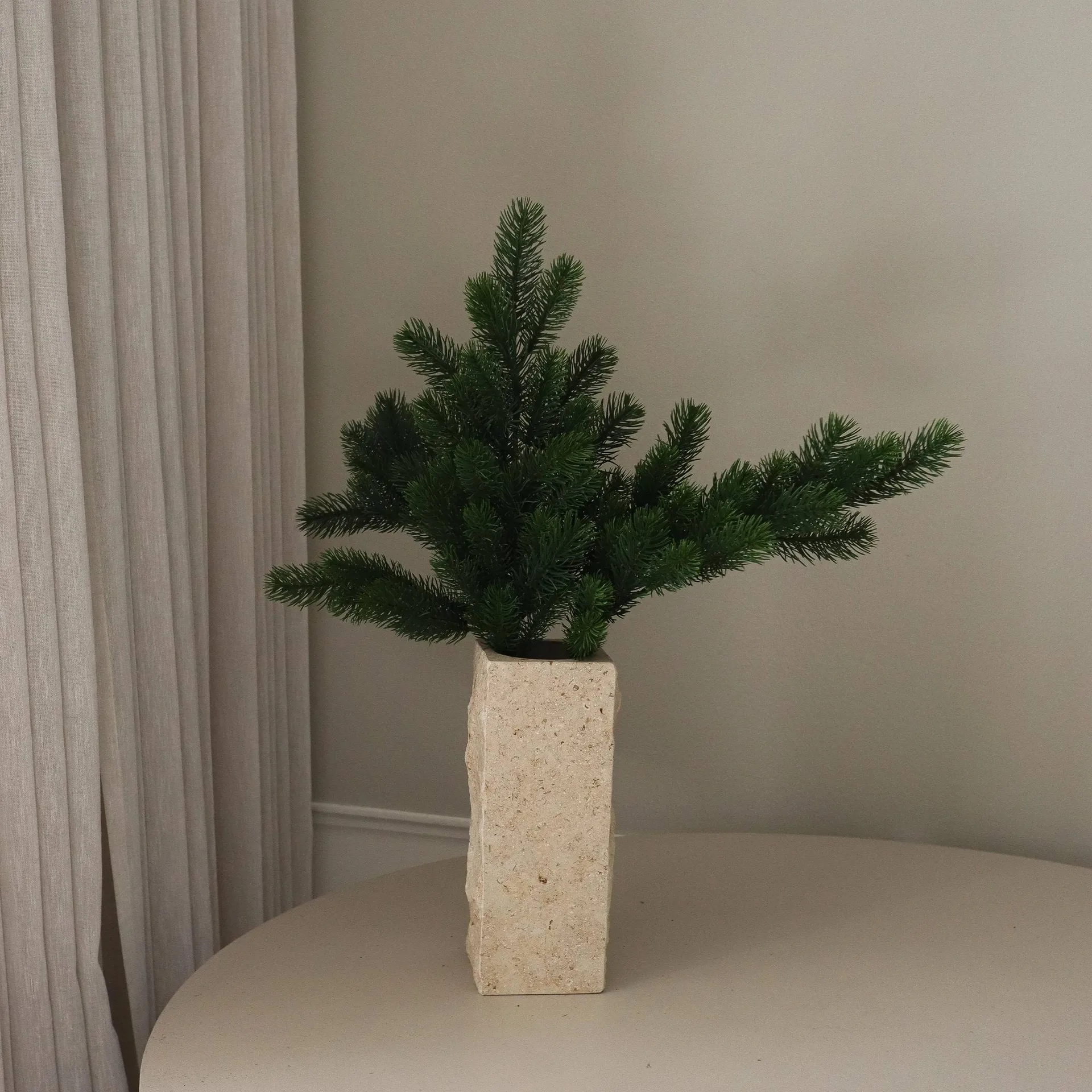 Tallkvist konstgjord växt, Grön, 65 cm Botané