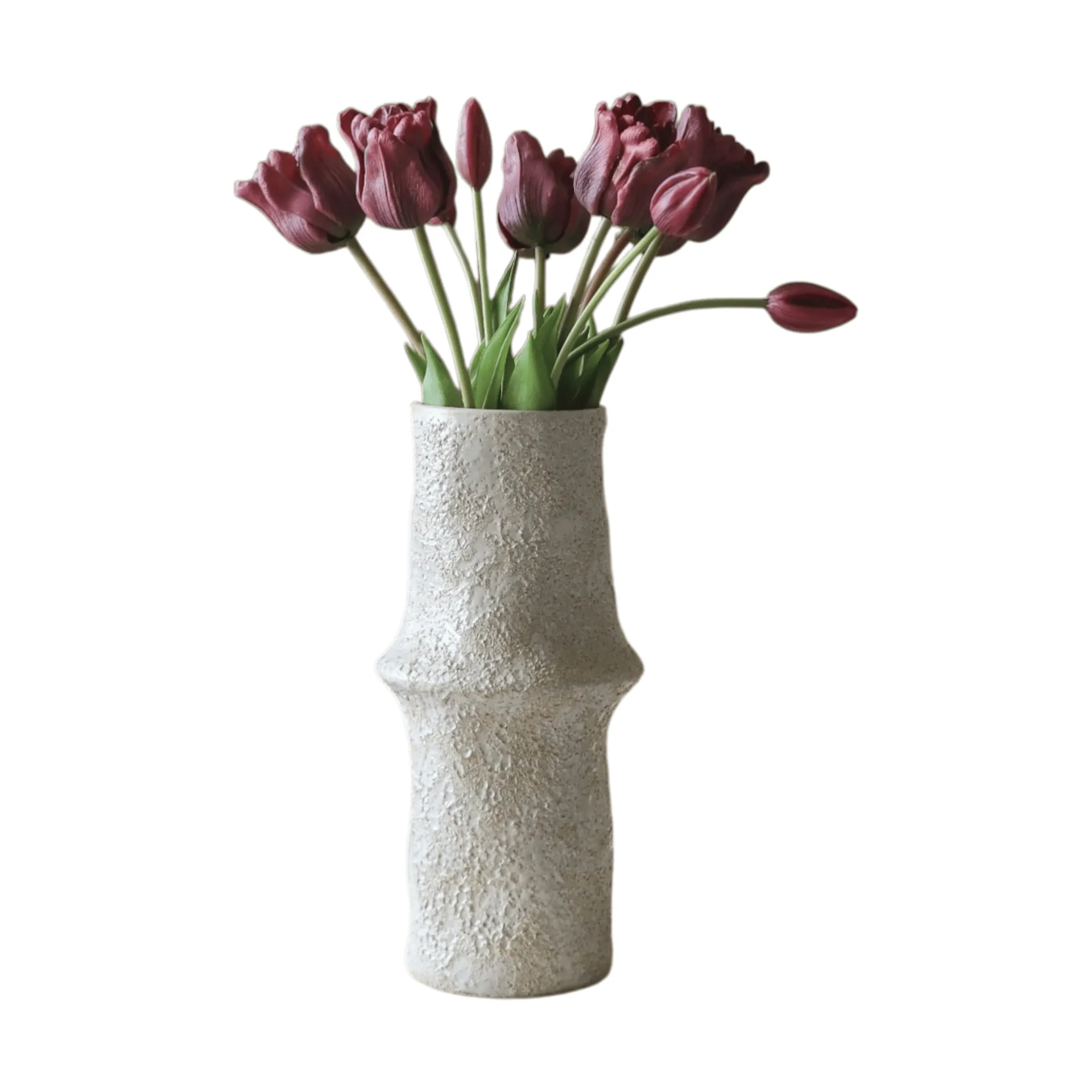 Tulpaner triumph konstgjord bukett, Lila, 10 st Botané