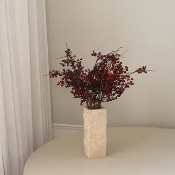 Wild Berry konstgjord bukett - Mörkröda bärkvistar, 66 cm - Botané