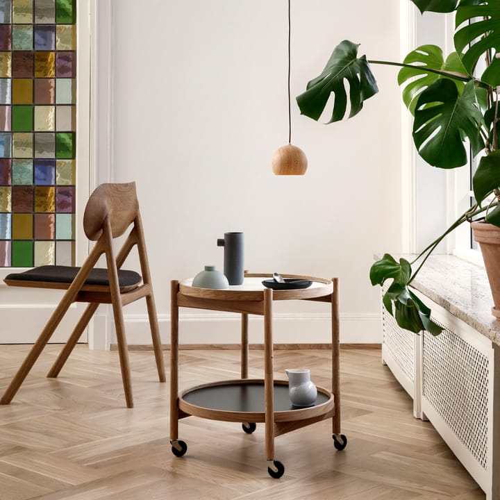 Bølling Tray Table model 50 rullbord, base, obehandlat ekstativ Brdr. Krüger