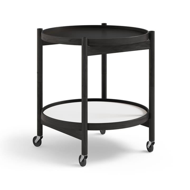 Bølling Tray Table model 50 rullbord - base, svartlackat ekstativ - Brdr. Krüger