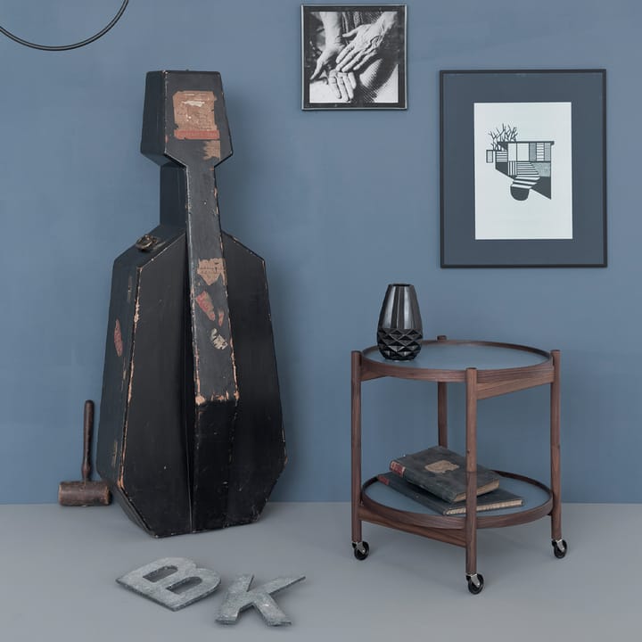 Bølling Tray Table model 50 rullbord, clay, oljat ekstativ Brdr. Krüger