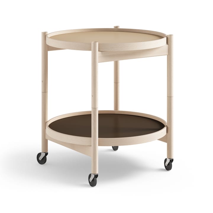 Bølling Tray Table model 50 rullbord - earth, obehandlat bokstativ - Brdr. Krüger