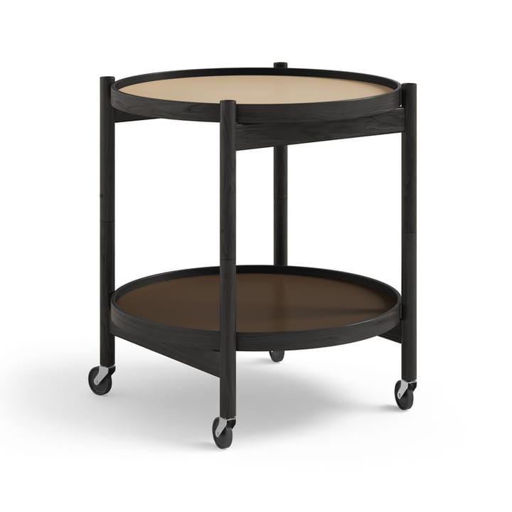 Bølling Tray Table model 50 rullbord - earth, svartlackat ekstativ - Brdr. Krüger