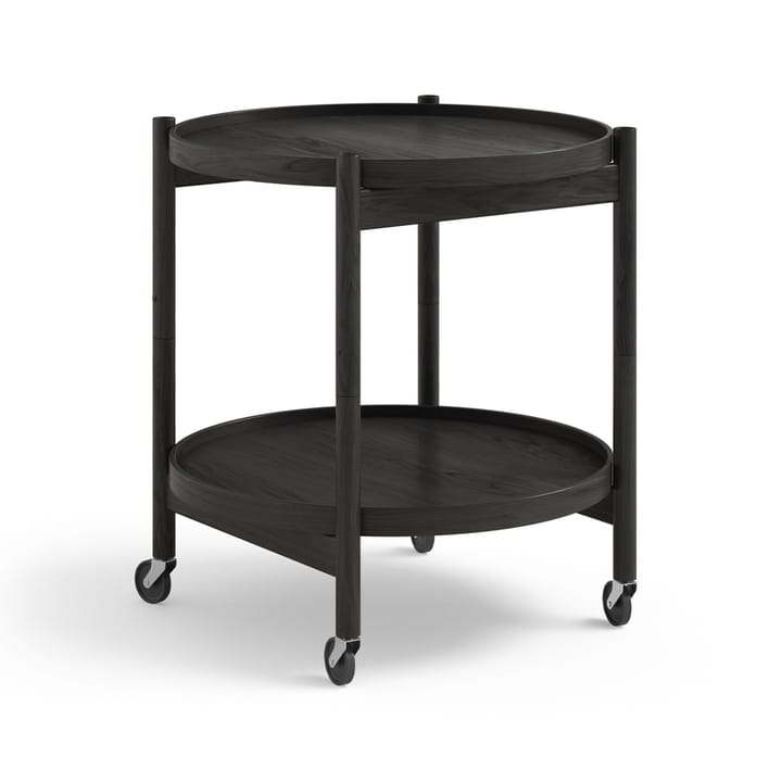 Bølling Tray Table model 50 rullbord - ek svart lack, svartlackat ekstativ - Brdr. Krüger
