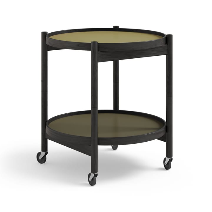 Bølling Tray Table model 50 rullbord - leaf, svartlackat ekstativ - Brdr. Krüger