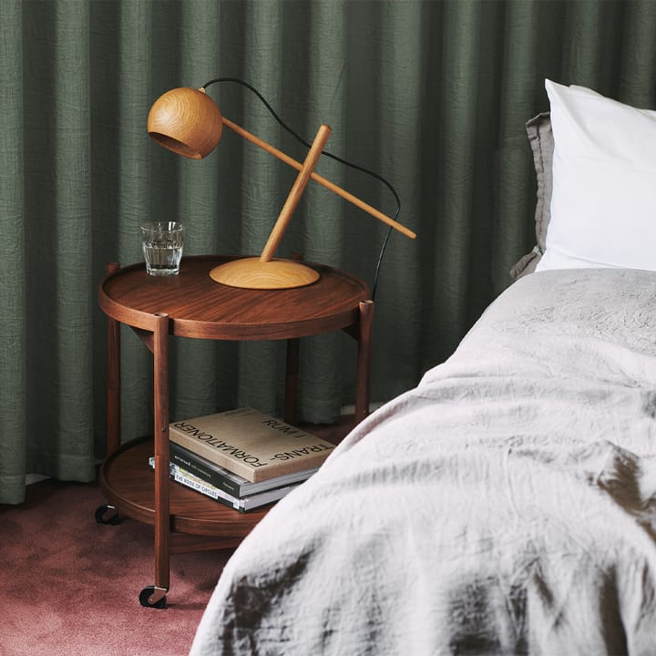 Bølling Tray Table model 50 rullbord, stone, obehandlat ekstativ Brdr. Krüger