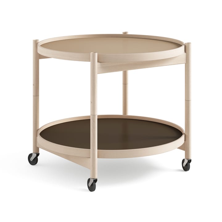 Bølling Tray Table model 60 rullbord - earth, obehandlat bokstativ - Brdr. Krüger